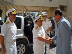 Gney Deniz Saha Komutan Belediye Bakan Dr.Yusuf H.Civelek'i ziyaret etti