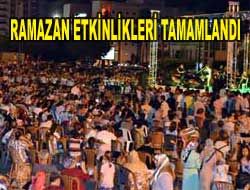 Ramazan etkinlikleri tamamland